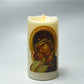 Orthodox Mother Mary and Child Jesus LED Candle
