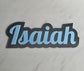 Double layered name sign with acrylic base